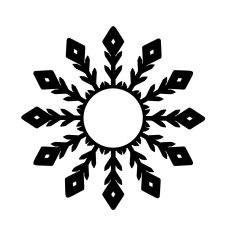 Snowflake frame