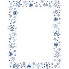 Snowflakes Printable Card 