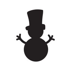 Snowman Silhouette