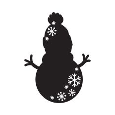 Snowman silhouette