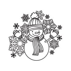 Snowman winter decoration
