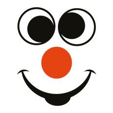 Snowman Face SVG Cut File