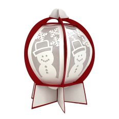 Snowman 3D snow Globe Lantern