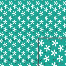 Snowman Swirls Snowflakes Printable Pattern