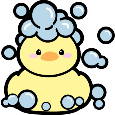 soapy rubber duck