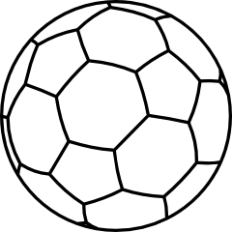 Soccer Ball Outline