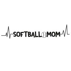 Softball Mom Heartbeat Quote