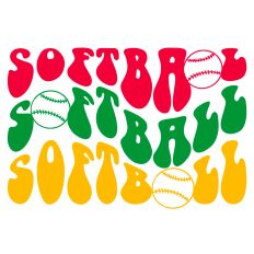 Retro Softball Word