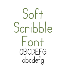 Soft Scribble Font, Sans Serif Font