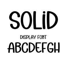 Solid Font