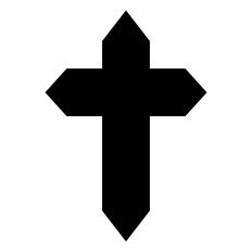 Solid Pointed Cross