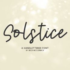 Solstice Script Font