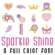 Sparkle Shine Full Color Font