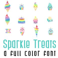 Sparkle Treats Full Color Font