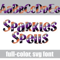 Sparkles Spells Color Font