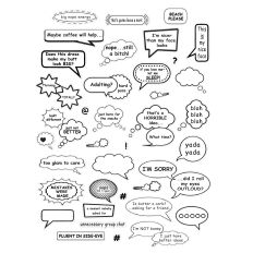 Sarcastic Speech Bubble Sticker Sheet Phrases for Photos Labels and Scrapbooking