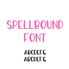 Spellbound Font, Sans Serif Font, Cute Font, Handwritten Font