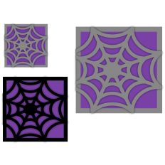 Halloween Spiderweb Fold Over Card