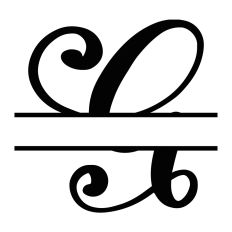 Split Monogram Letter G