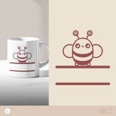 Bee Monogram SVG for Personalized Crafts