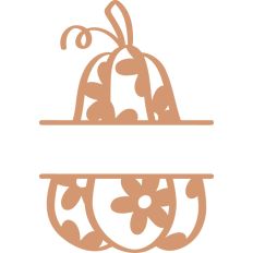 Split Floral Gourd Frame