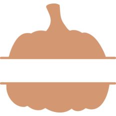 Split Silhouette Pumpkin Frame