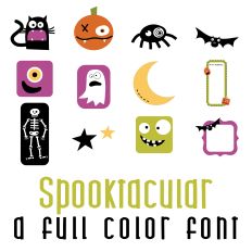 Spooktacular Full Color Font
