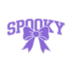 Spooky SVG | Halloween SVG | Coquette Bow SVG