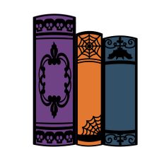 Spooky Halloween Book Stack | Vintage Style