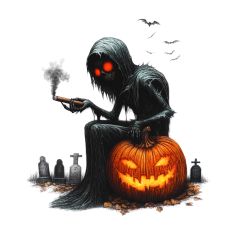 Spooky Grim Reaper Halloween SVG