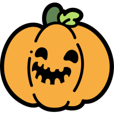 happy spooky pumpkin