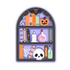 Spooky Bat Bookcase