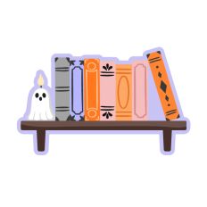 Spooky Book Shelf