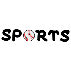 Sports Title with Baseball Ball