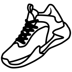 Sports Shoe Outline
