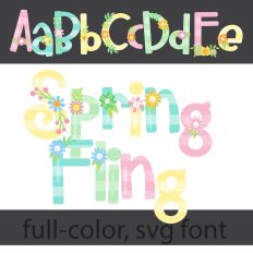 Spring Fling Color Font