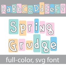 Spring Grudge Color Font