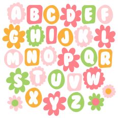 spring flower monograms