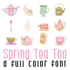 Sprint Tea Too Full Color Font