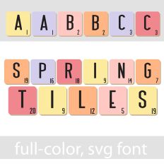 Spring Tiles Color Font