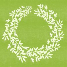 Spring Wreath Printable Background 