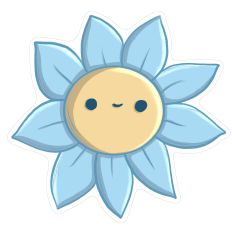 Cute Blue Spring Flower