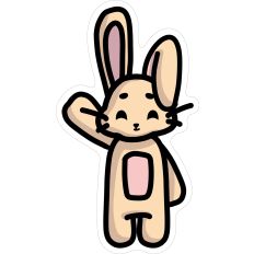 Waving Bunny
