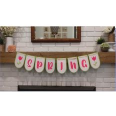 Spring Tulip Banner, Bunting