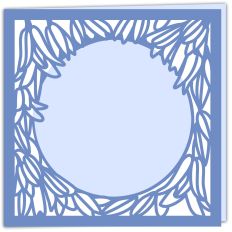 Bluebell Flowers Floral Aperture Card
