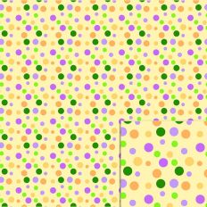Spring Daisies Dots Digital Pattern