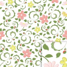 Springtime Frolic Floral Seamless background pattern