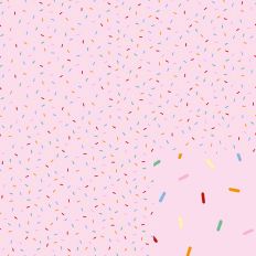 Pink Paper with rainbow Sprinkles