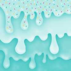 Mint Ice Cream Sprinkles Background