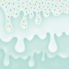 Pastel Mint Ice Cream Sprinkles Background